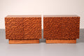 Contemporary Pair of Brutalist Sideboards Made of Solid Wood - Collectors - Net.Work