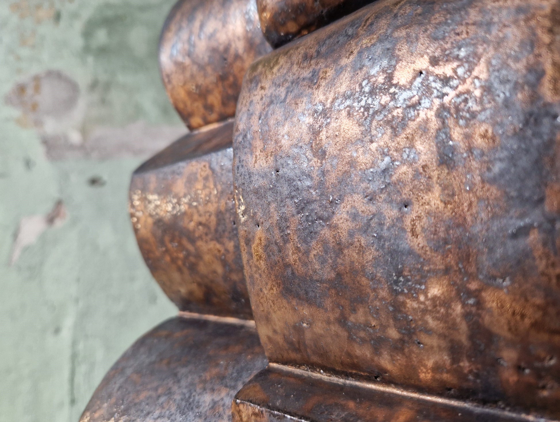 Copper Glaze Cor Dam Sculpture in Fireclay, 1970s - Collectors - Net.Work