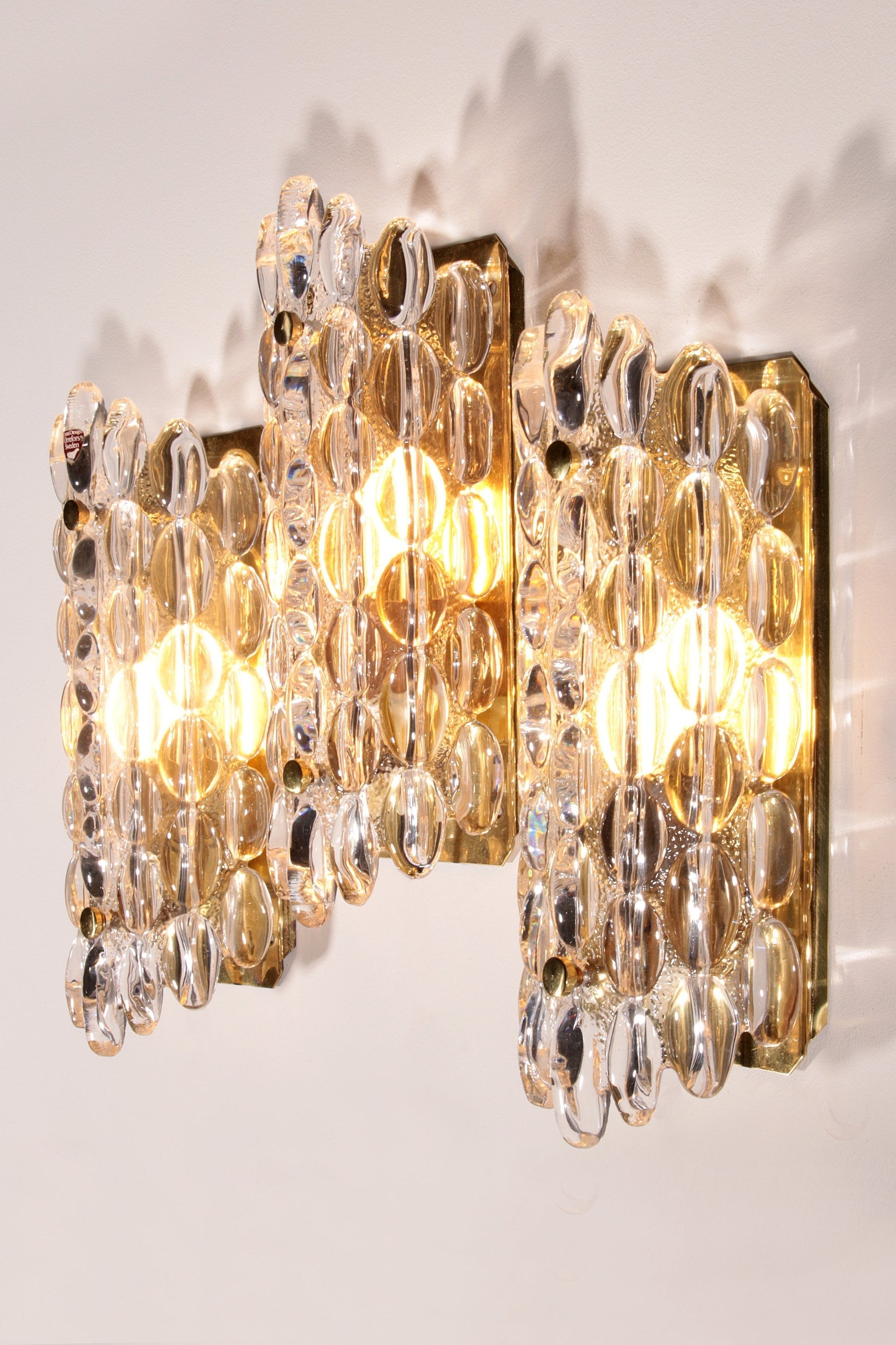 Crystal Waterdrop Sconces by Carl Fagerlund for Orrefors - Collectors - Net.Work