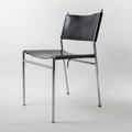Dining Chair in Black Leather by Mart Visser for 'T Spectrum 1960's - COLLECTORS RDAM