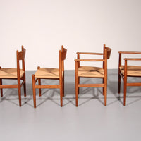 Esszimmerstühle von Hans Wegner für Carl Hansen &amp; Søn, Dänemark 2 CH37 und 2 CH36