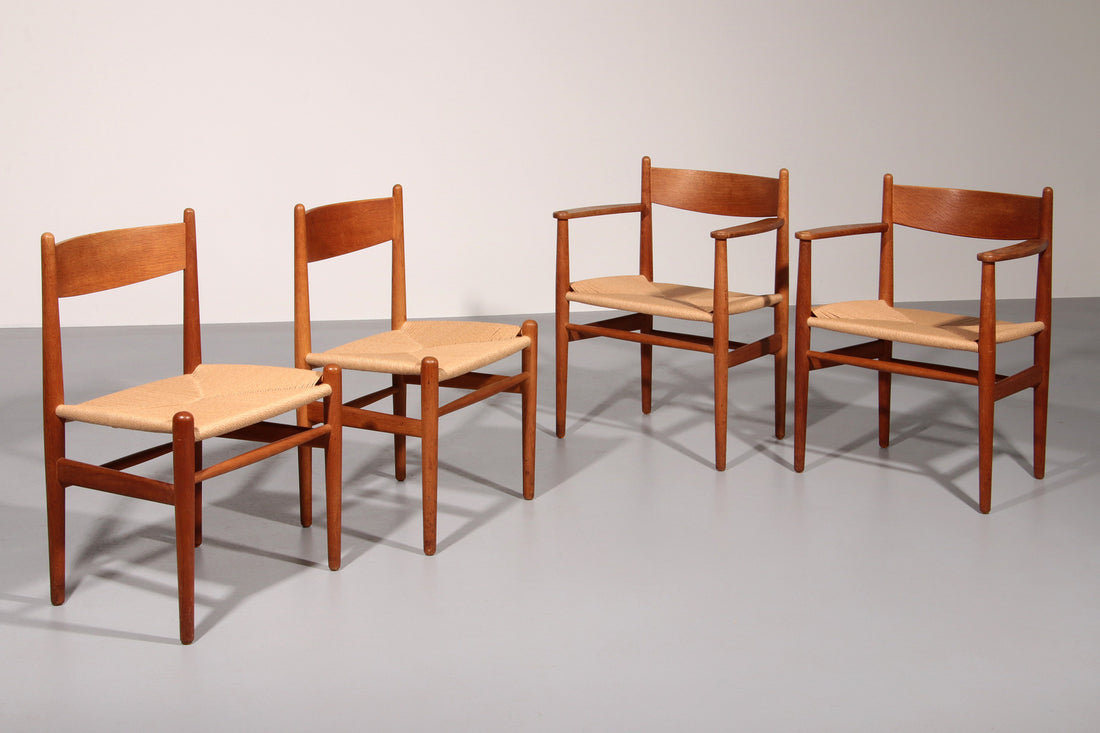 Dining Chairs by Hans Wegner for Carl Hansen & Søn,Denmark 2 CH37 and 2 CH36 - Collectors - Net.Work