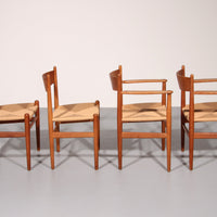 Esszimmerstühle von Hans Wegner für Carl Hansen &amp; Søn, Dänemark 2 CH37 und 2 CH36