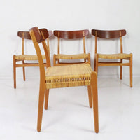Eetkamerstoelen CH23 van Hans J Wegner voor Carl Hansen & Son