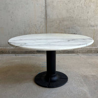 Esstisch von Thonet, Metall und Marmor, Deutschland, 1970er Jahre