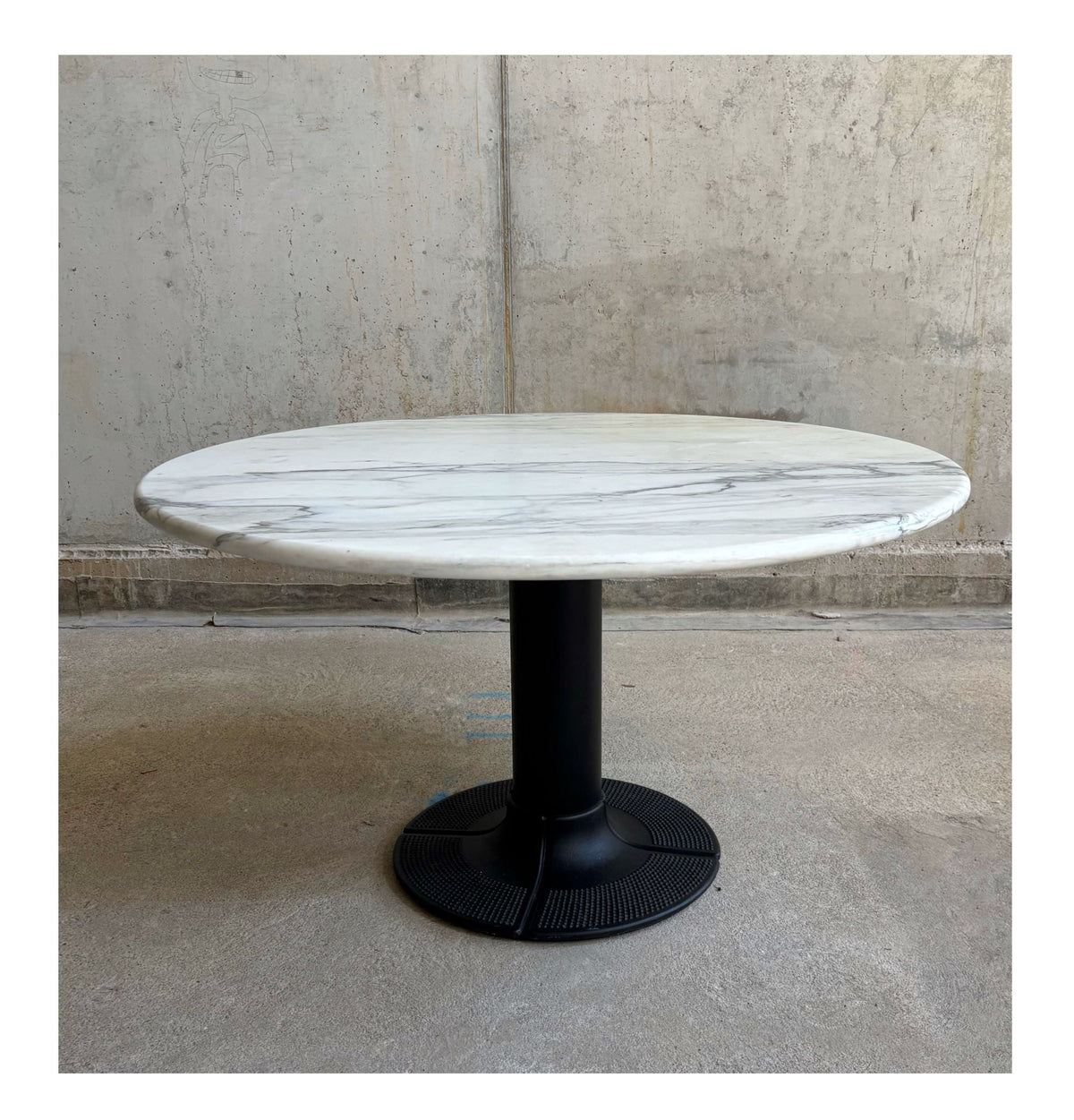 Esstisch von Thonet, Metall und Marmor, Deutschland, 1970er Jahre