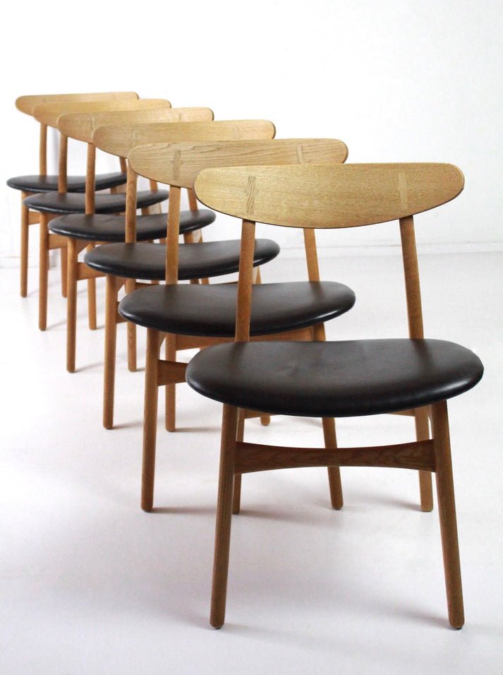 Dinning chairs CH30 by Hans J Wegner for Carl Hansen & Son Denmark 70's - Collectors - Net.Work