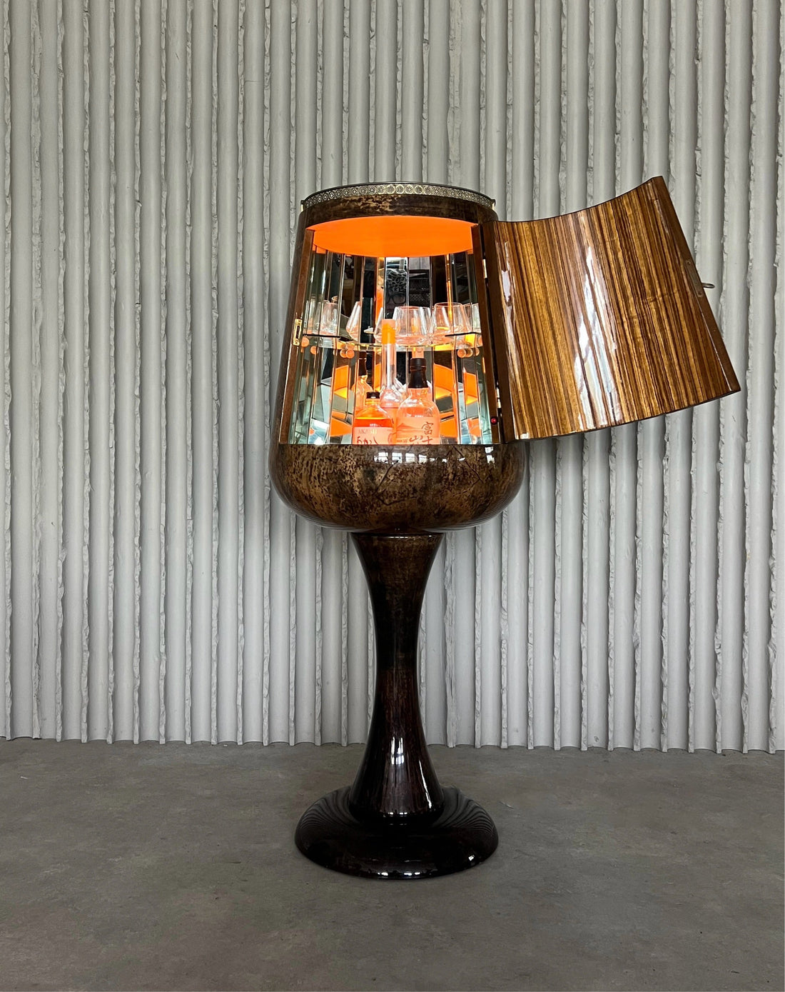 Dry bar by Aldo Tura, Italy 1960s - COLLECTORS RDAM