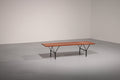 Elegant Italian Mid - Century Bench in Wood and Black Metal, 1960s, Ico Parisi Style - Collectors - Net.Work