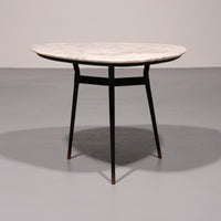 Eleganter Beistelltisch aus Marmor und Messing – Schicker kleiner Couchtisch oder Beistelltisch