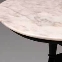 Eleganter Beistelltisch aus Marmor und Messing – Schicker kleiner Couchtisch oder Beistelltisch