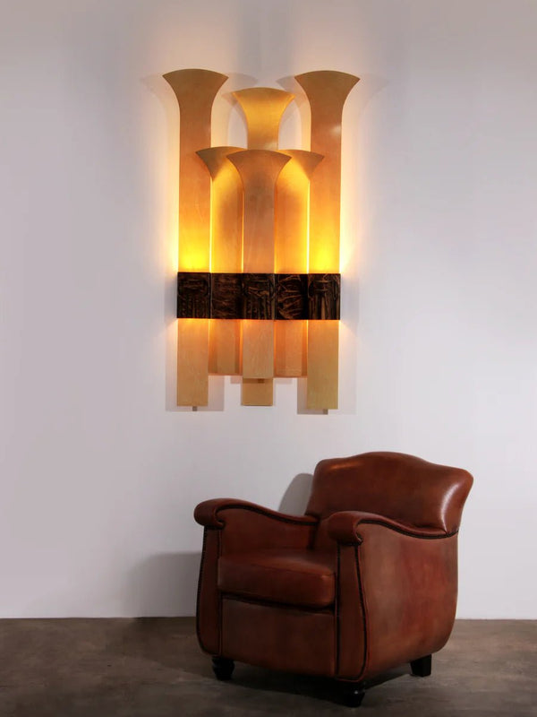 Exclusive Large Art Deco Wall Lamp from Thalia Theater IJmuiden