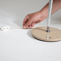 Äußerst seltene Phase Lampe in Beige von GEI, 1960er Jahre