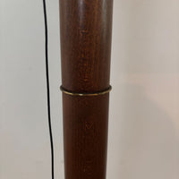 Scandinavian design floorlamp, oak base,aluminium shade – Norlett Elit, Sweden, 1970s