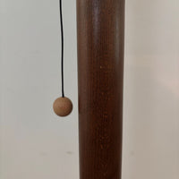 Scandinavian design floorlamp, oak base,aluminium shade – Norlett Elit, Sweden, 1970s