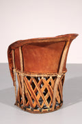 Folk Art Equipale Ostrich Chair Leather Mexico 1970s - Collectors - Net.Work
