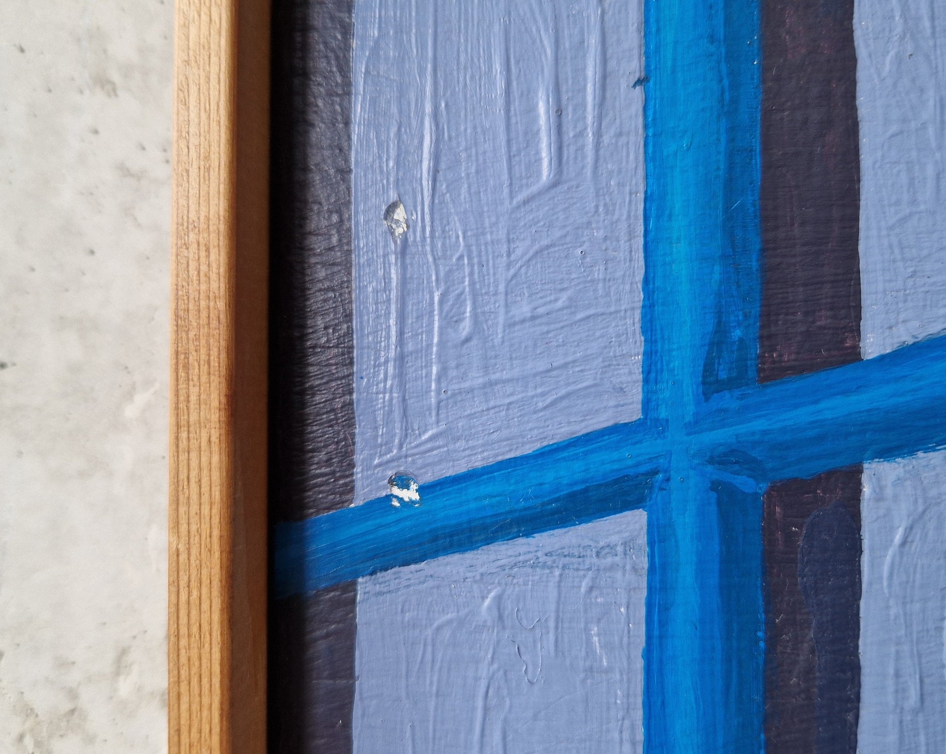 Framed Futuristic Painting on Board, Nbrovsky 1989 - Collectors - Net.Work