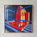 Framed Futuristic Painting on Board, Nbrovsky 1989 - Collectors - Net.Work