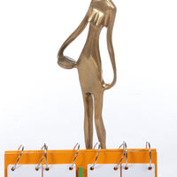 Franze Hagenauer Style Art Deco Statue of African woman on marble base, 1970s