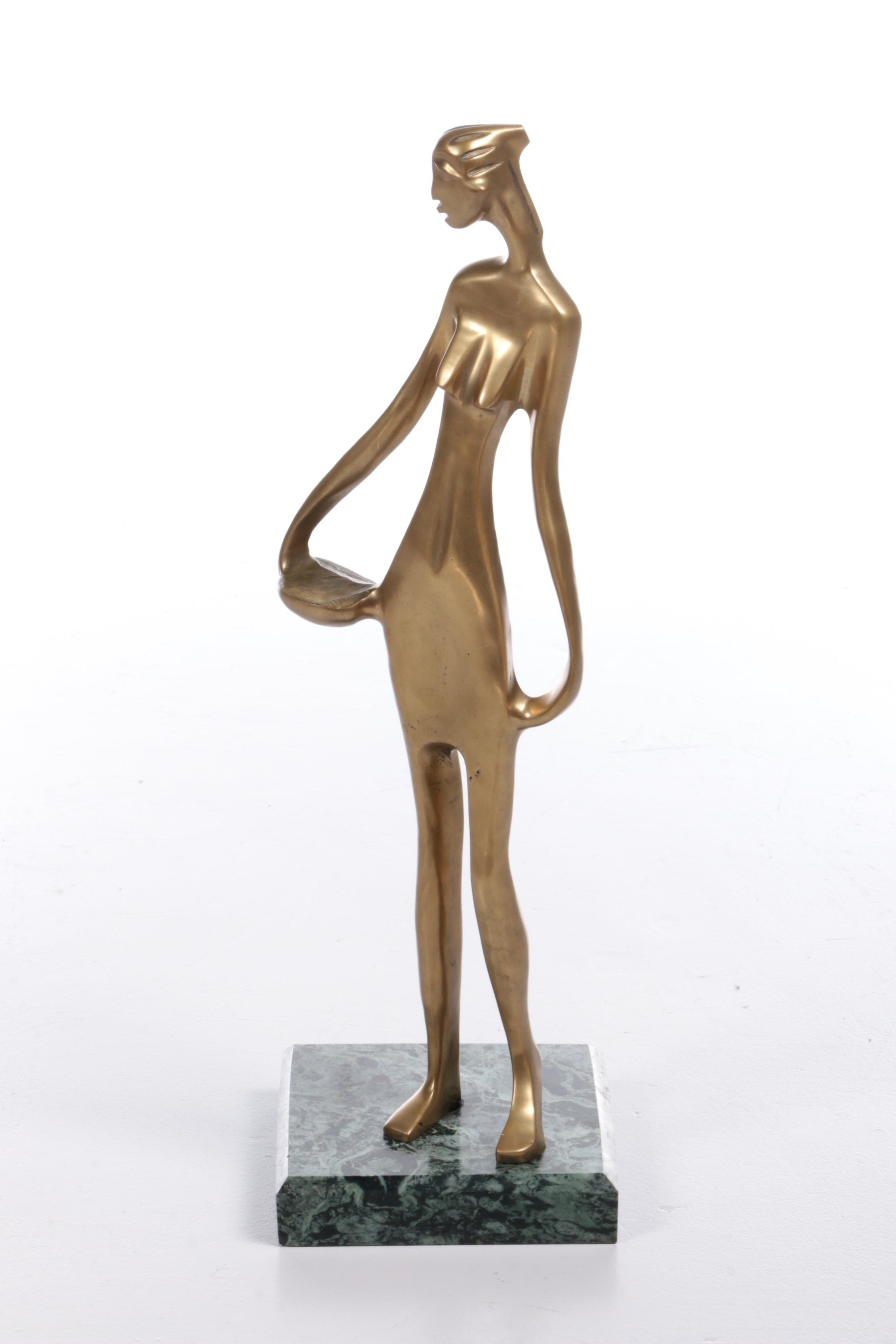 Franze Hagenauer Style Art Deco Statue of African woman on marble base, 1970s - Collectors - Net.Work