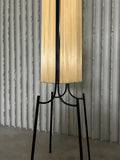 French steel and raffia floor lamp - COLLECTORS RDAM