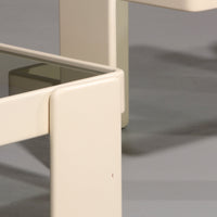 Gianfranco Frattini Stapeltafels voor Cassina – Origineel Gebroken Wit Lak