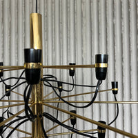 Gino Sarfatti for Flos Brass Chandelier