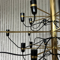 Gino Sarfatti for Flos Brass Chandelier