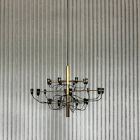 Gino Sarfatti for Flos Brass Chandelier