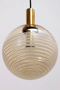 Glashütte Limburg Hanging Lamp Amber Glass, 1960s - Collectors - Net.Work