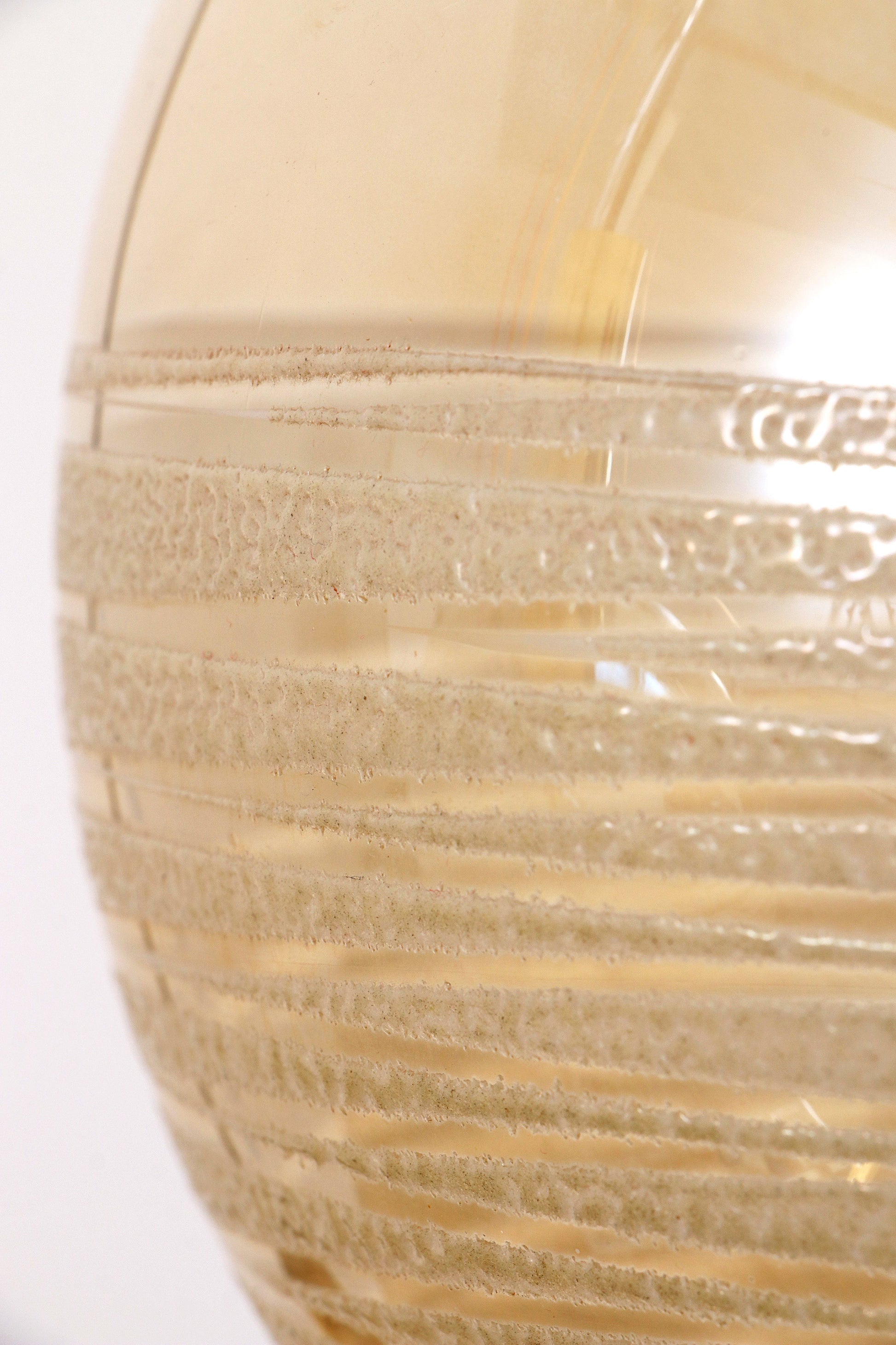 Glashütte Limburg Hanging Lamp Amber Glass, 1960s - Collectors - Net.Work