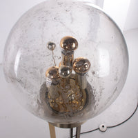 Gold "Sputnik" Floor Lamp by Doria Leuchten, Germany, 1970s