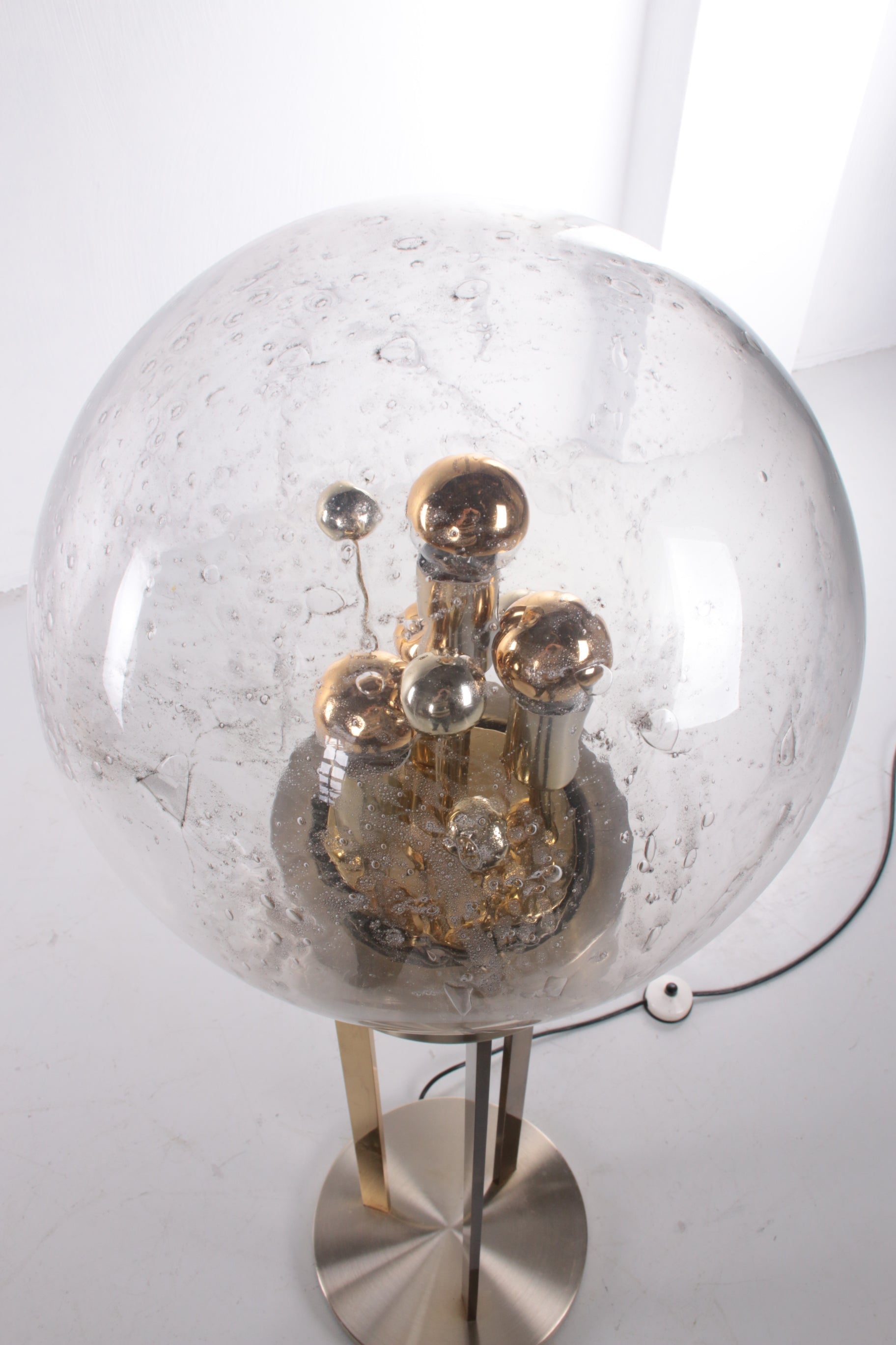 Gold "Sputnik" Floor Lamp by Doria Leuchten, Germany, 1970s - Collectors - Net.Work