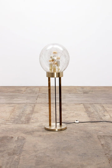 Gold "Sputnik" Floor Lamp by Doria Leuchten, Germany, 1970s - COLLECTORS RDAM