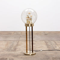 Goldene "Sputnik" Stehlampe von Doria Leuchten, Deutschland, 1970er