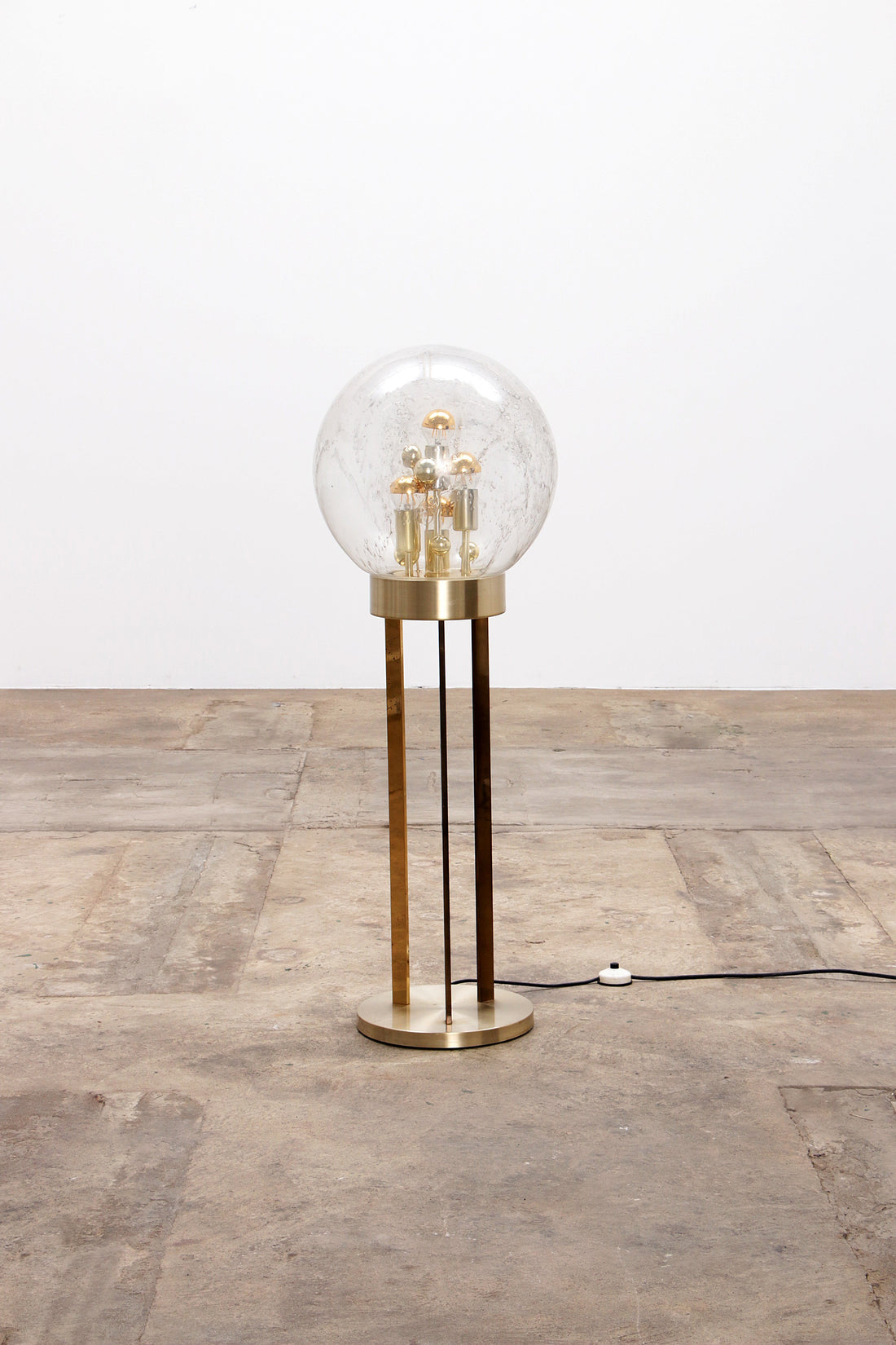 Gold "Sputnik" Floor Lamp by Doria Leuchten, Germany, 1970s - Collectors - Net.Work