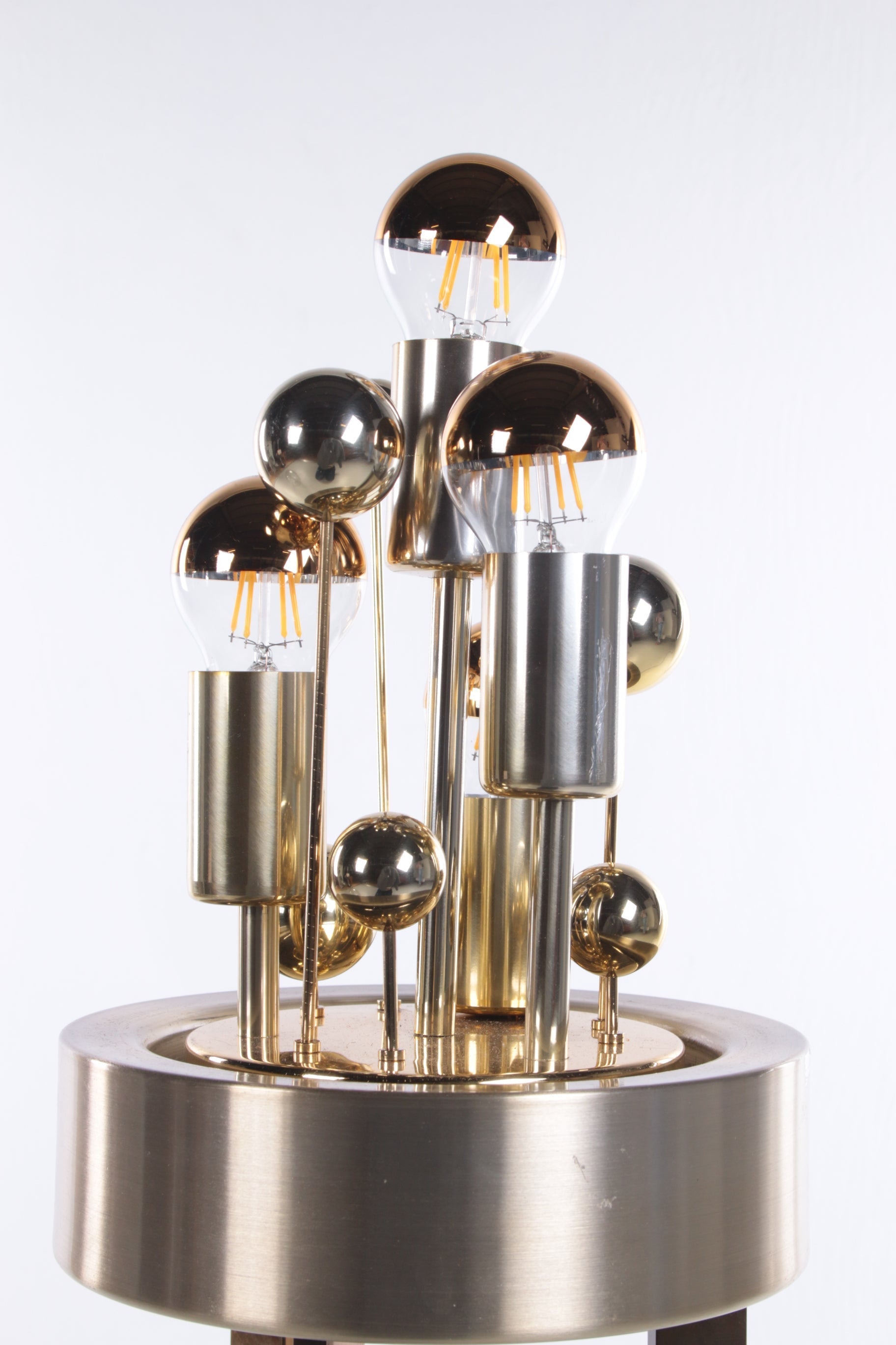 Gold "Sputnik" Floor Lamp by Doria Leuchten, Germany, 1970s - Collectors - Net.Work