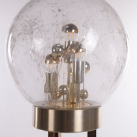Gold "Sputnik" Floor Lamp by Doria Leuchten, Germany, 1970s