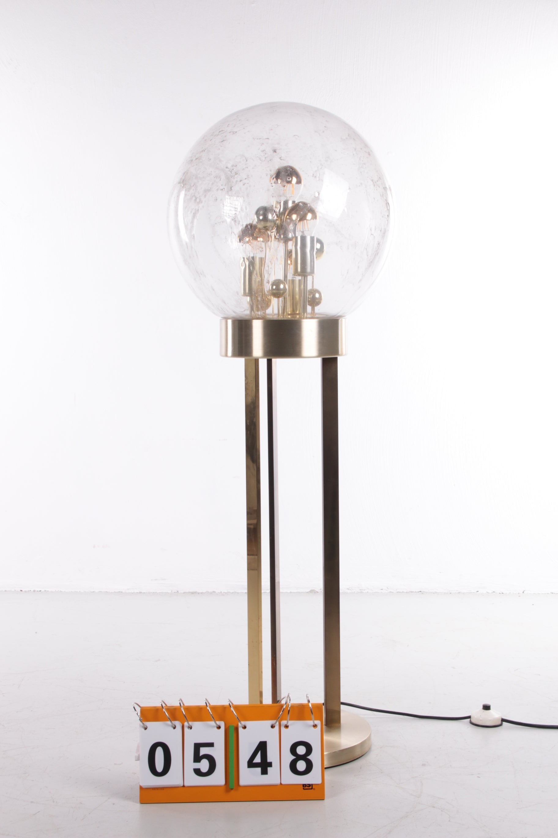 Gold "Sputnik" Floor Lamp by Doria Leuchten, Germany, 1970s - Collectors - Net.Work