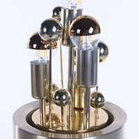 Gold "Sputnik" Floor Lamp by Doria Leuchten, Germany, 1970s