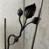 Handmade sculptural metal chair 1980s