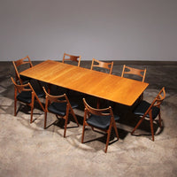 Hans J. Wegner Eetkamerset 8 CH29 Sawbuck Stoelen & AT 310 Tafel