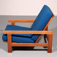 Hans J Wegner GE421 Getama Eichen-Relaxsessel mit verstellbarer Rückenlehne