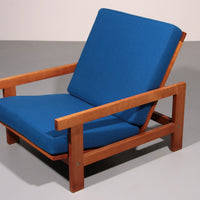 Hans J Wegner GE421 Getama Eichen-Relaxsessel mit verstellbarer Rückenlehne