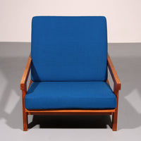 Hans J Wegner GE421 Getama Eichen-Relaxsessel mit verstellbarer Rückenlehne