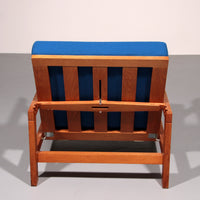 Hans J Wegner GE421 Getama Eichen-Relaxsessel mit verstellbarer Rückenlehne