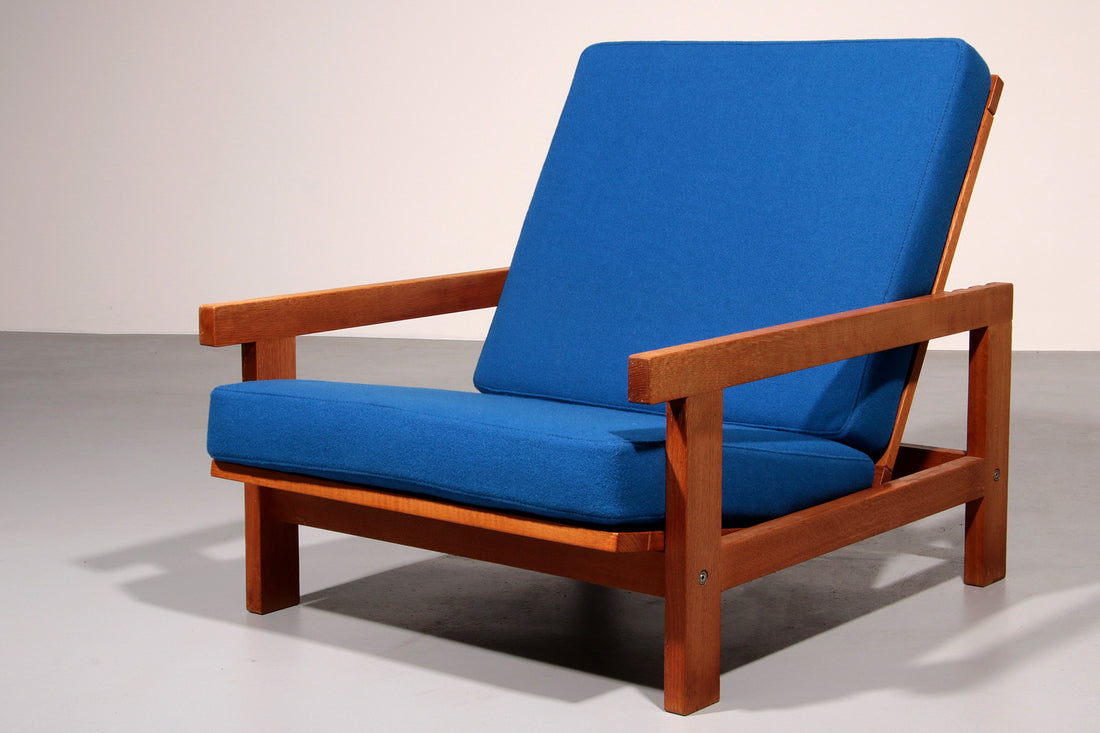 Hans J Wegner GE421 Getama Oak Recliner with Adjustable Backrest - Collectors - Net.Work