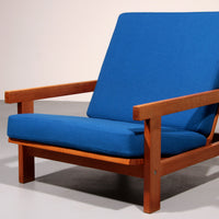 Hans J Wegner GE421 Getama Eichen-Relaxsessel mit verstellbarer Rückenlehne