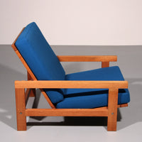 Hans J Wegner GE421 Getama Eichen-Relaxsessel mit verstellbarer Rückenlehne