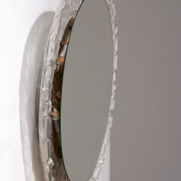 Hillebrand Ovaler Badezimmer-Wandspiegel mit Beleuchtung und Plexiglaskante -
